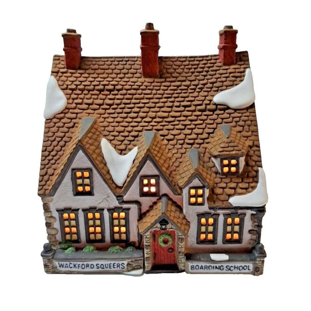 1988 Dept 56 Wackford Squeers Boarding School Dickens Village W/LIGHT